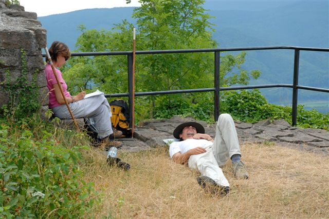 the castle of Frankenbourg, an ideal place for a little nap